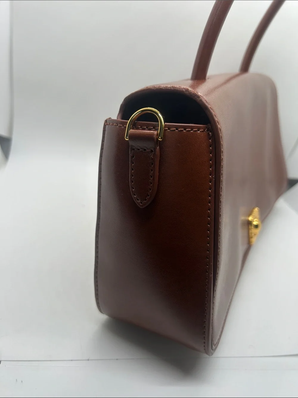 Charles & Keith NWT Luxurious Chocolate Brown Leather Shoulder Bag 🌸🌸